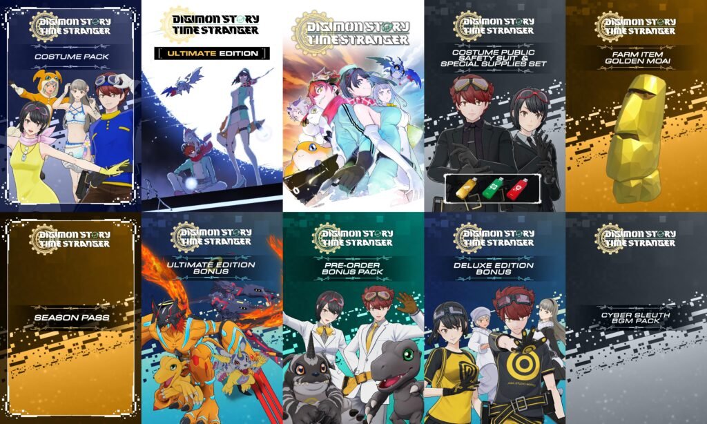 DLCs de Digimon Story: Time Stranger na Steam — debate sobre custo-benefício e conteúdo adicional.
